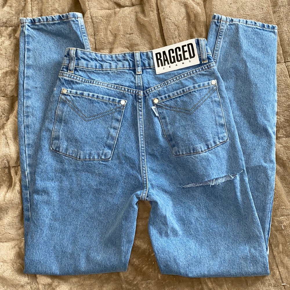 RAGGED mom jeans